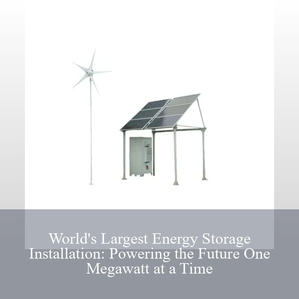 World's Largest Energy Storage Installation: Powering the Future One Megawatt at a Time